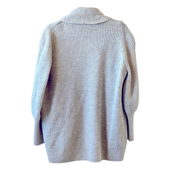 Rachel Parcell Cream Open Front Shawl Collar Cardigan Size XS Oversized - Picture 6 of 6